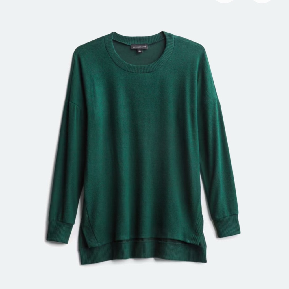 Fortune + Ivy. Vicky Brushed Knit Top.